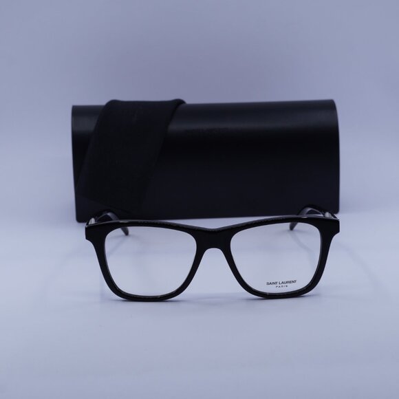 Saint Laurent SL M83 001 Square Eyeglasses – Black 52mm - Picture 2 of 10